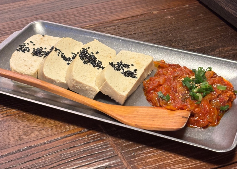 Sam Sam Sam Singapore review - Market-style tofu with kimchi
