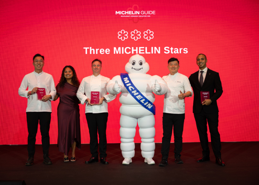 Three Michelin Star winners Zen, Les Amis, and Odette | Michelin Guide Singapore 2026