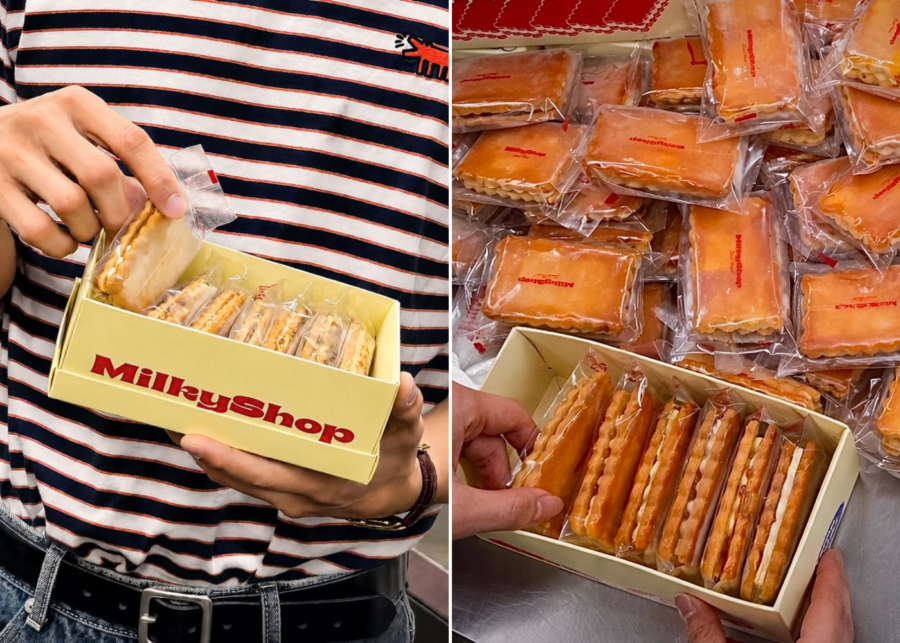 MilkyShop's creme brulee butter sand
