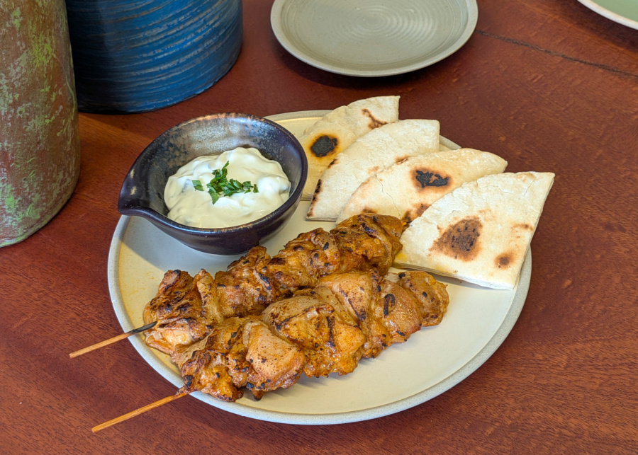 Shared Table's grilled chicken skewers | New cafes in Singapore