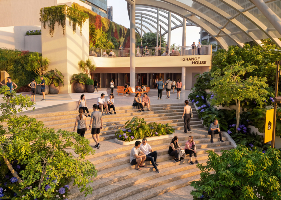 Grange House's landscaped terrace | What's happening in Singapore
