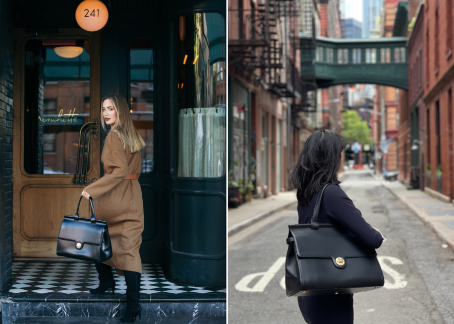 Bolso de trabajo Emma de Jemma en negro | ¿Qué está pasando en Singapur?