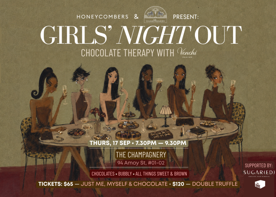 Girls’ Night Out (Chocolate Therapy) at The Champagnery: Our final chocolate-themed soiree of 2026 with free-flow drinks, Venchi chocolates and more
