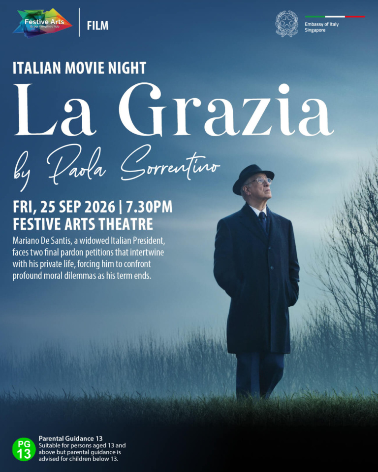 Italian Movie Night: La Grazia by Paolo Sorrentino (In collaboration with the Embassy of Italy in Singapore)