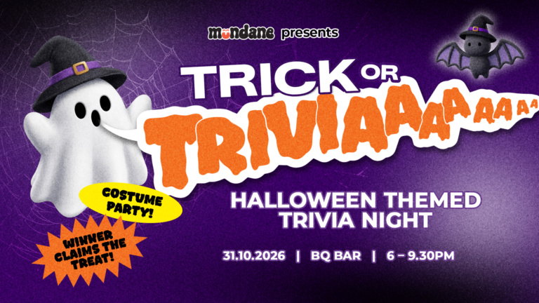 Halloween trivia night with costume party