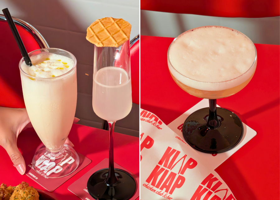 Signature milkshake, kaya daiquiri and virgin smoky yuzu mocktail | Kiap Kiap Chicken Club & Bar