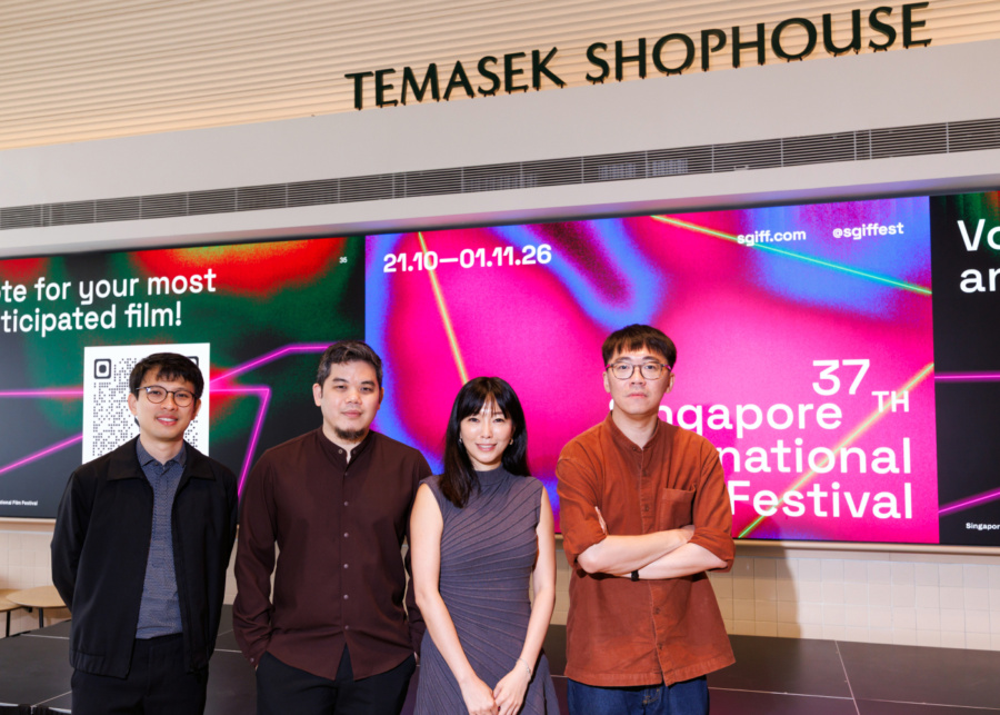 Jeremy Chua, Thong Kay Wee, Ang Geck Geck and Nelson Yeo at the SGIFF 2026 preview