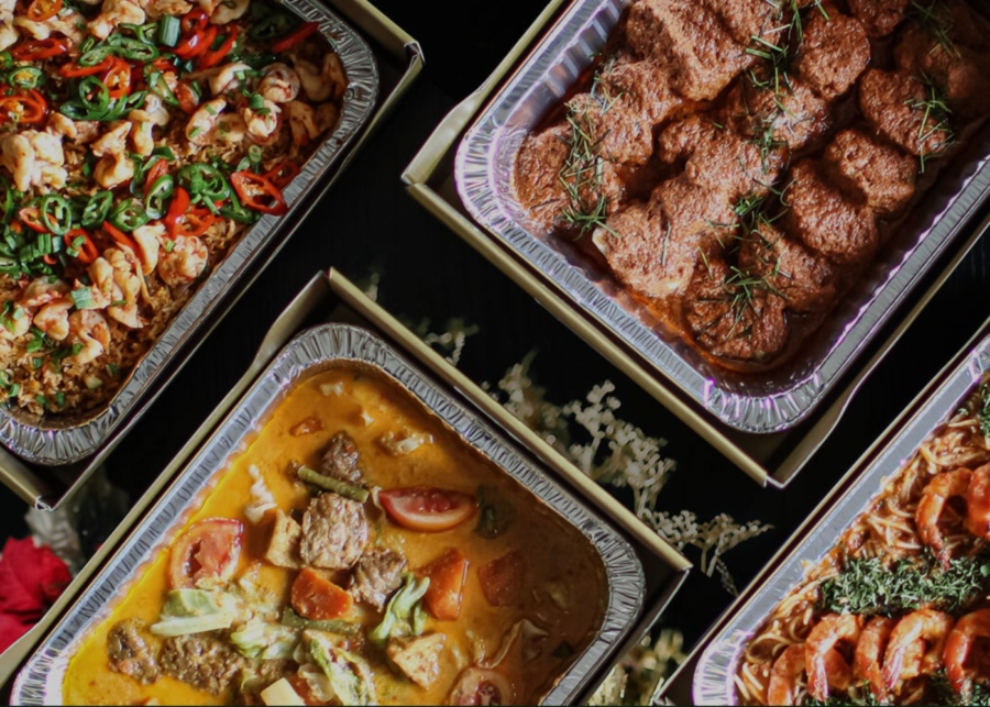 Best Christmas 2026 food delivery in Singapore - Party trays from Violet Oon Singapore