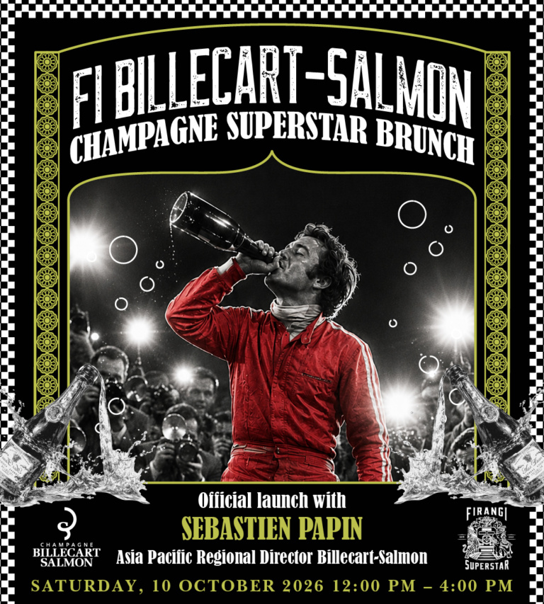 Celebrate F1 weekend with Billecart-Salmon at Firangi Superstar