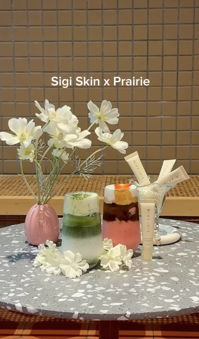 Indulge in glossy afternoons with Sigi Skin x Prairie by Craftsmen