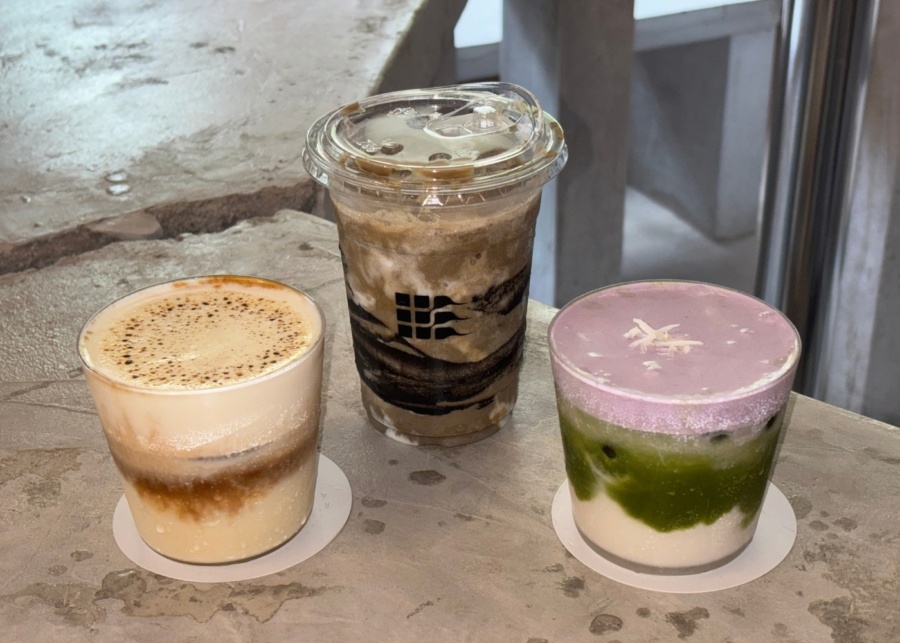 Soft order singapore review - Corn coffee, daizu houjicha frappe and taro matcha cloud