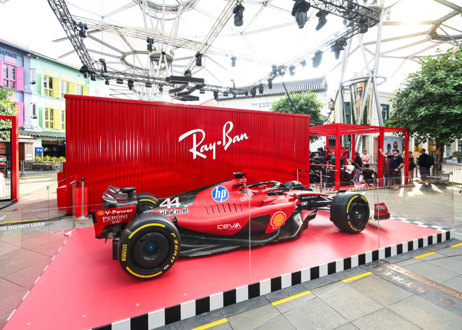 ray ban pop up clarke quay cq - where to see f1 cars in singapore