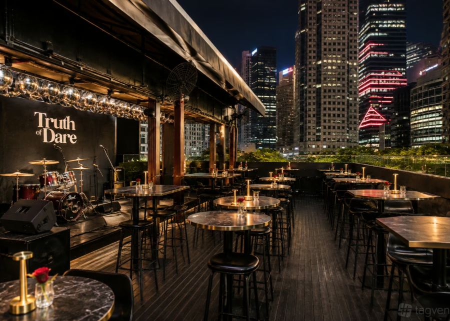 rooftop connections at truth or dare - dating events singapore