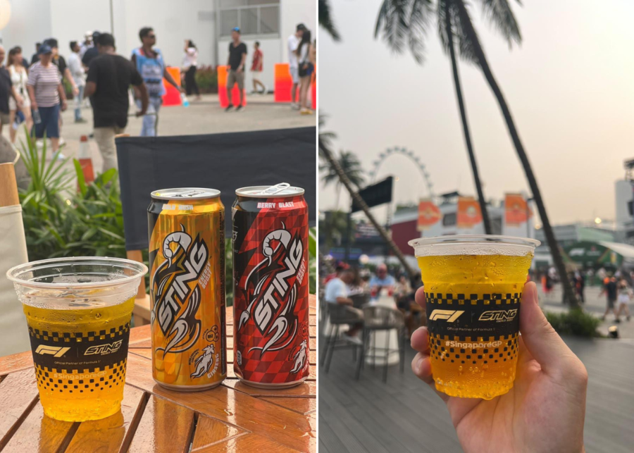 sting energy drink - formula 1 grand prix singapore events