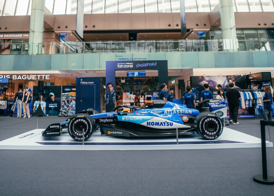 williams singapore fan zone marina square - where to see f1 cars in singapore