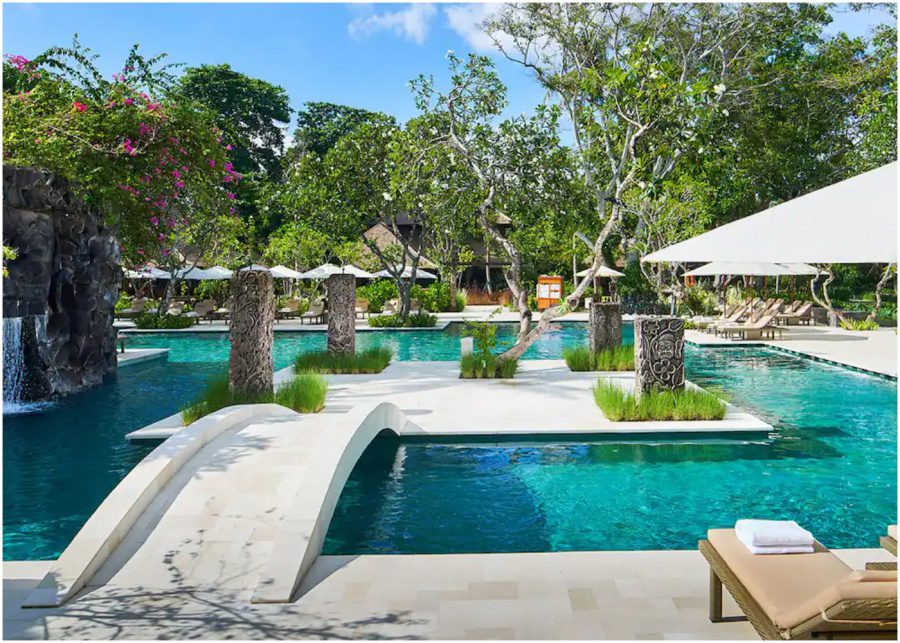 A beachside pool: a favourite amongst Hyatt's guests