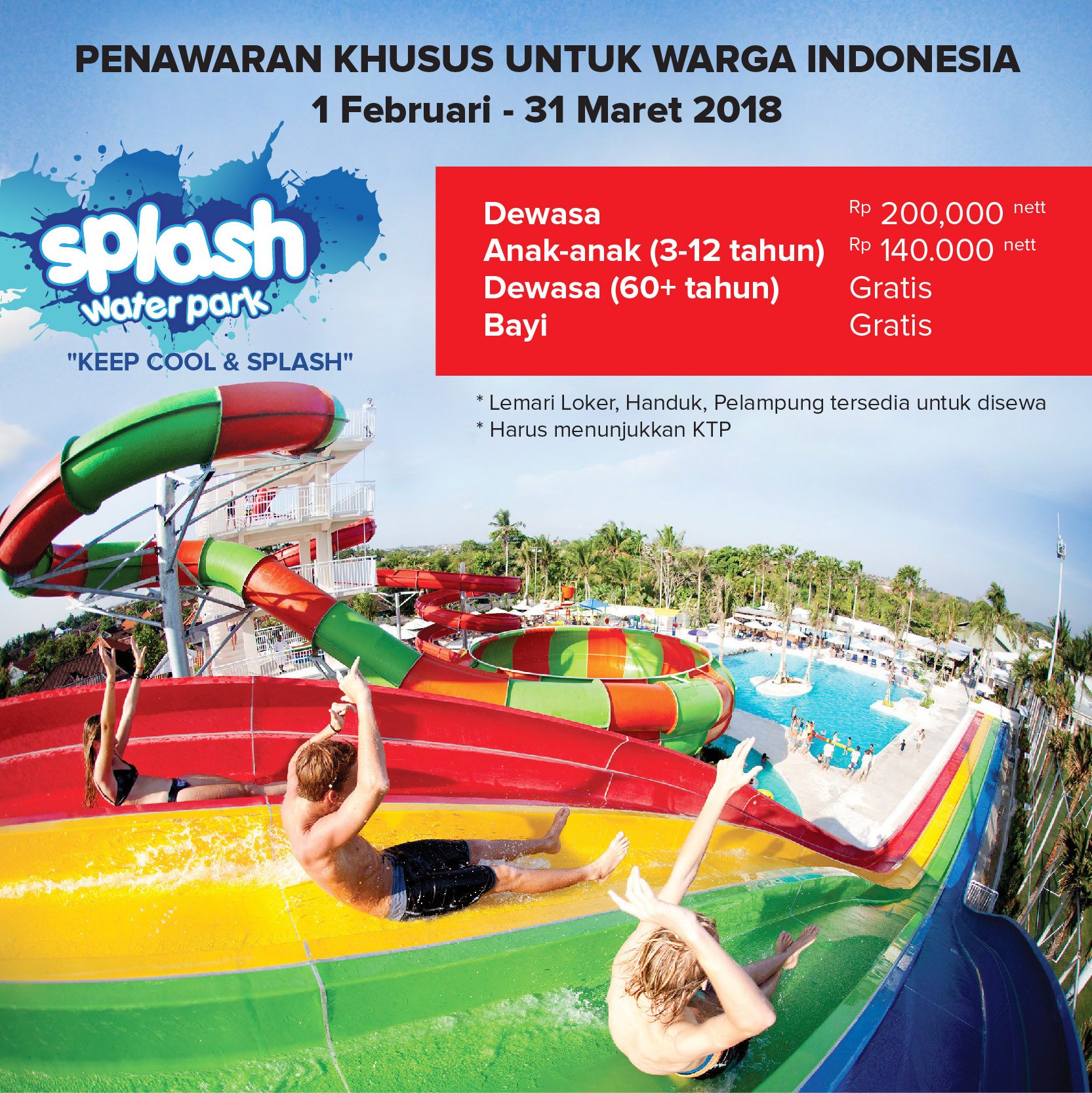 Splash Water Park KTP Offer Bali