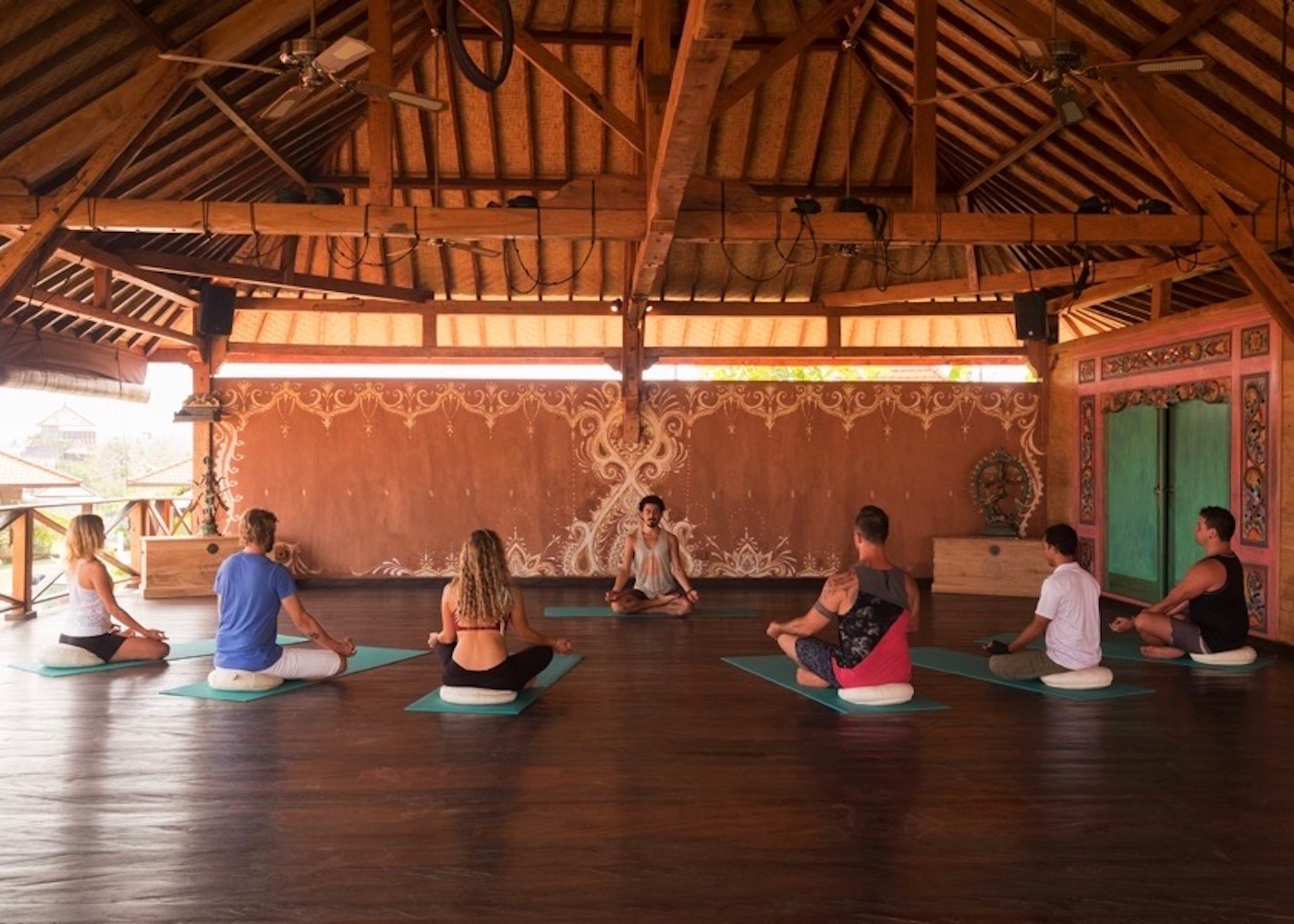 Yogis at Yoga Searcher studio in Uluwatu, Bali, Indonesia