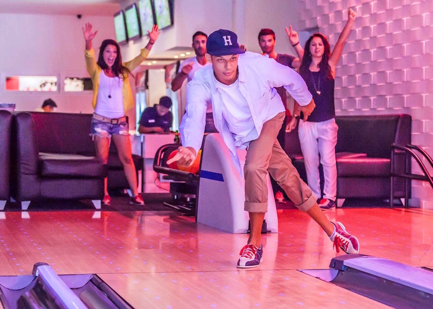 Strike Bowling at Finns - one of the best things to do with kids in Canggu 