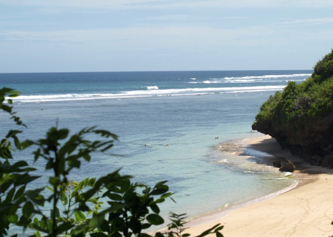 Aerial view of Gunung Paying - one of the best beaches in Bali, Indonesia