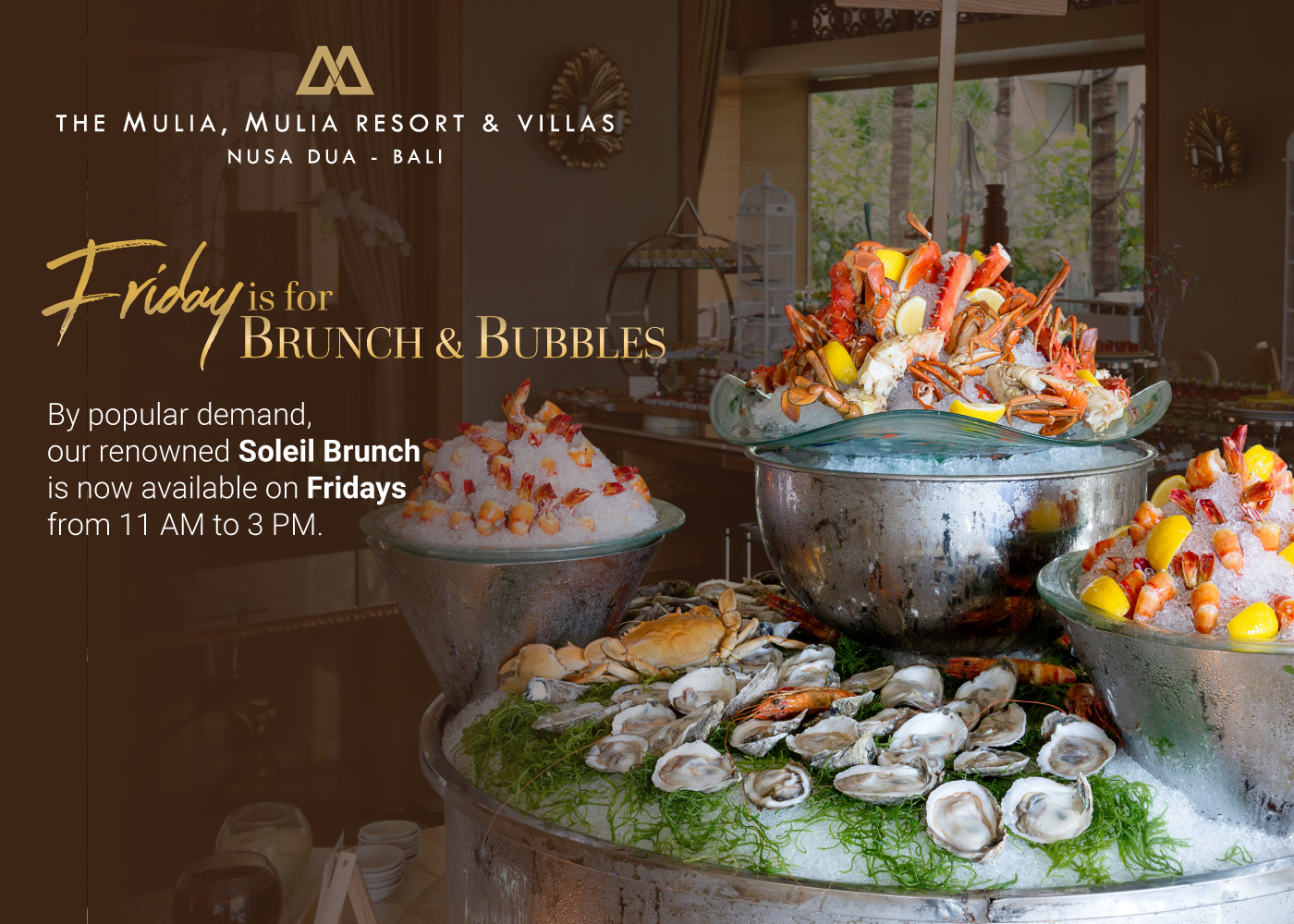 Friday Brunch at Soleil Bali