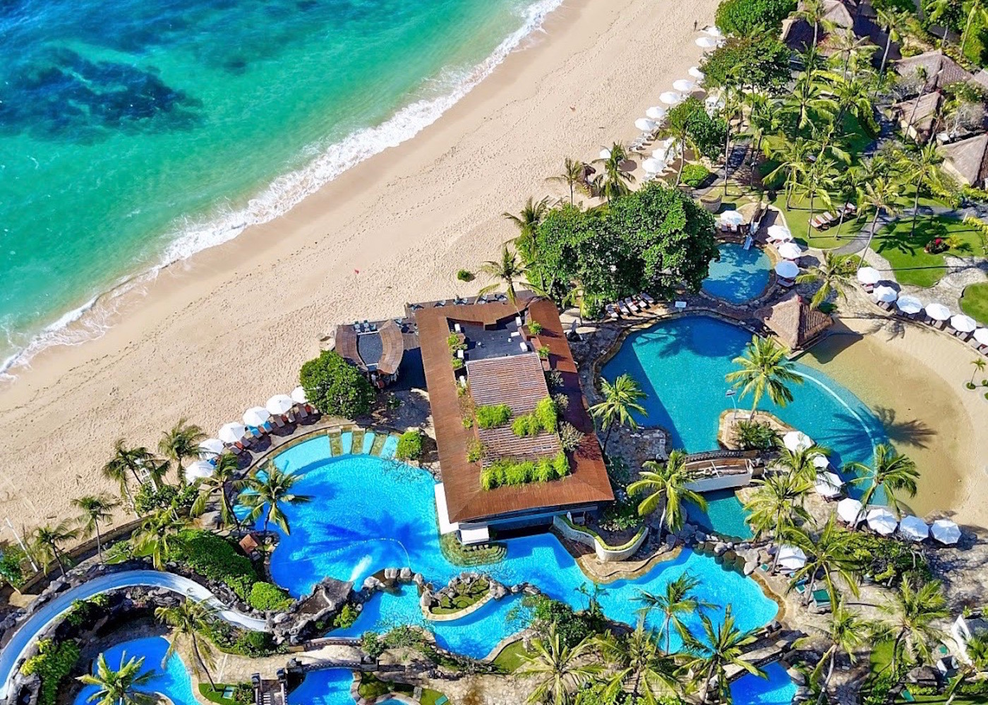 Pool Aerial of Hilton Bali Resort