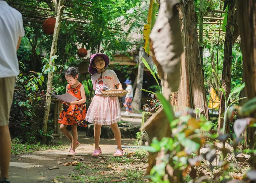 Things to do with kids in Bali - camp in nature