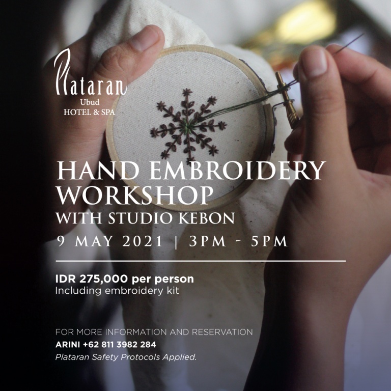 Hand Embroidery Workshop With Studio Kebon