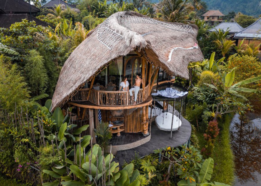 Veluvana bamboo houses - where to stay in Sidemen East Bali