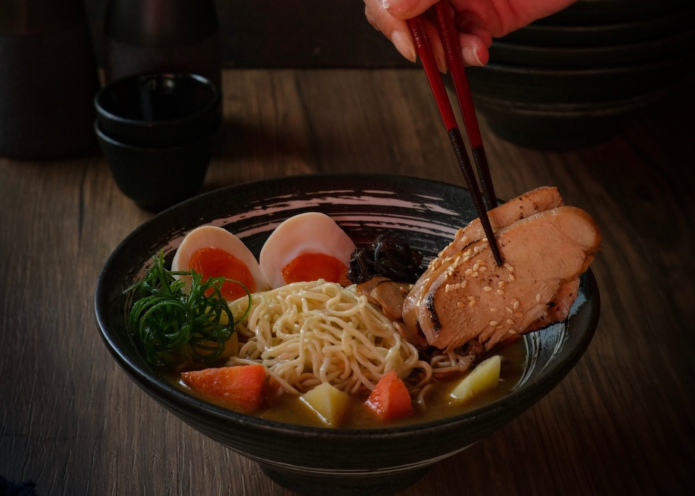 The signature ramen at Menya Kenji in Canggu and Seminyak - best japanese restaurant in bali indonesia