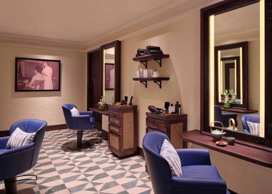 The hair salon and spa at Four Seasons Bali Resort at Jimbaran Bay, by celebrity stylist Rossano Ferretti