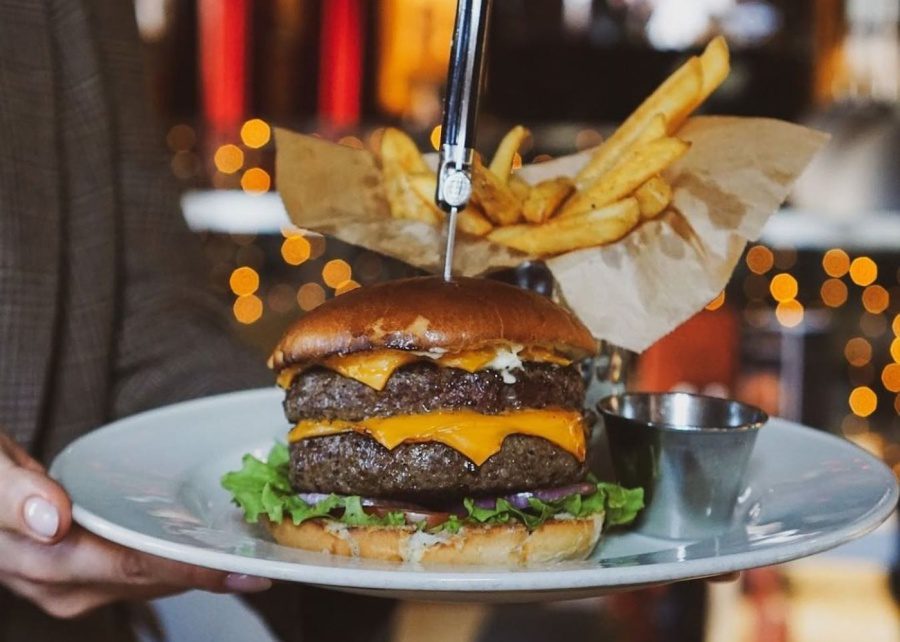 American pub food and cocktails at Hard Rock Cafe in Kuta, Bali