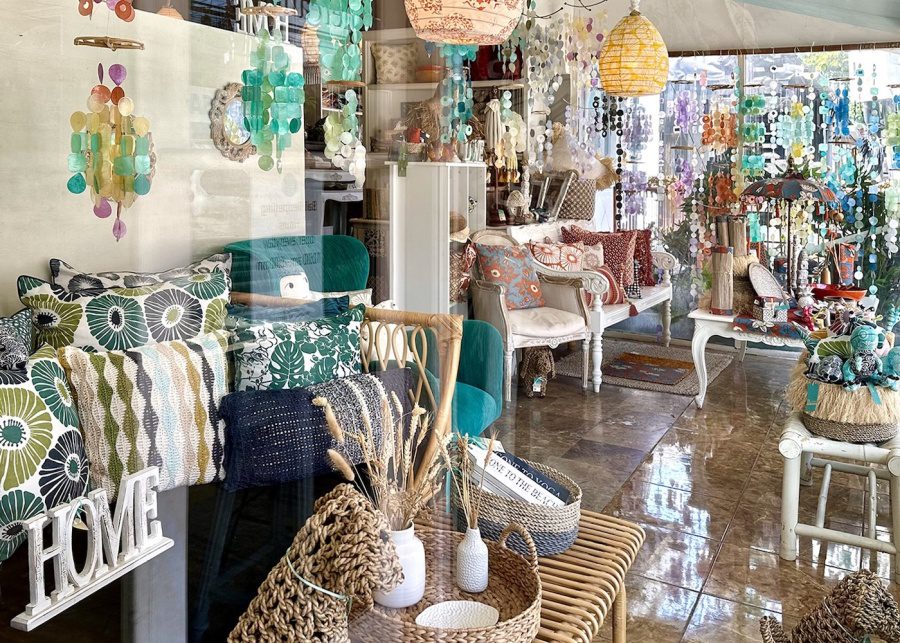 Inside Bali Zen store - where to go shopping for homewares in Ubud, Bali, Indonesia