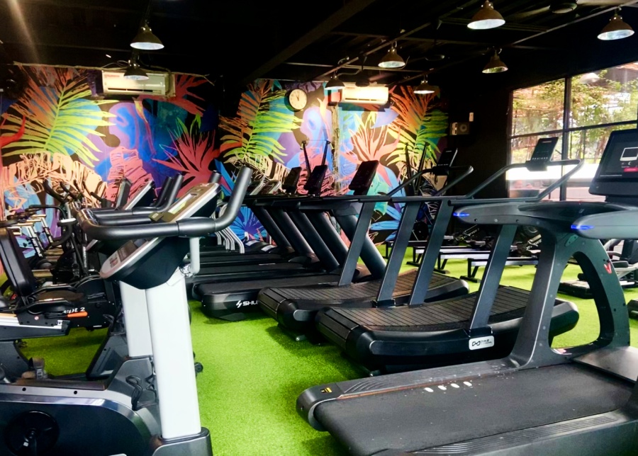 The cardio area at Paradise Gym Bali in Sanur