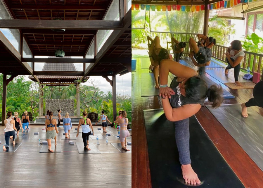 Group and private classes at Umah Shakti - yoga studio in Sanur, Bali, Indonesia