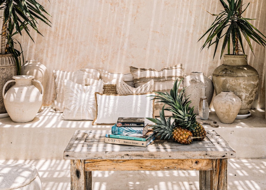 cushions at bungalow living store - where to shop for homewares in Canggu, Bali, Indonesia