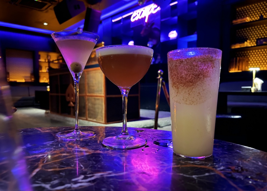 Signature cocktails at The Shady Pig bar in Berawa, Canggu, Bali