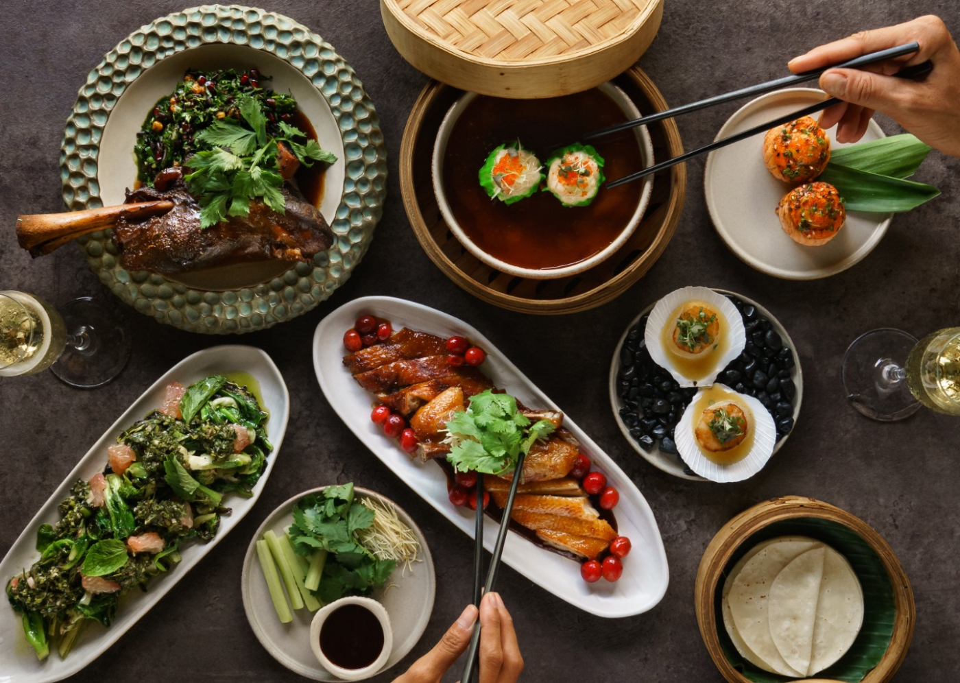 The variety of Asian food at Billy Ho in Canggu - one of the best Asian restaurants in Bali Indonesia