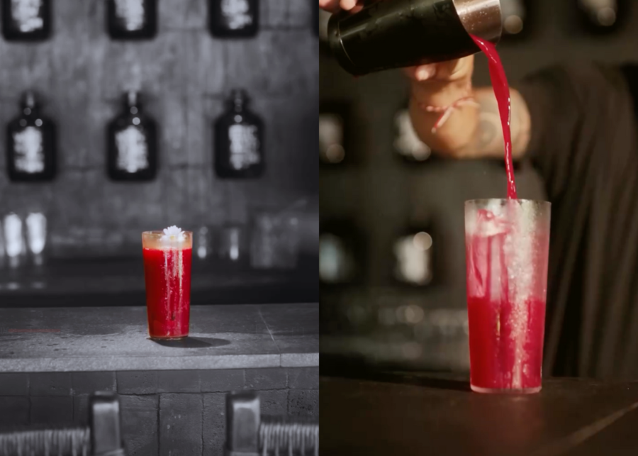 a shot of Waatu's signature cocktail, Sekar Madya