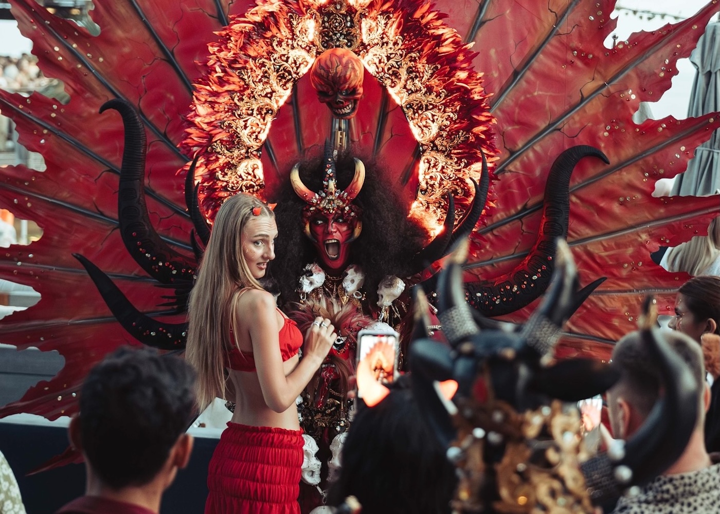 Halloween at Savaya cliff club in Uluwatu Bali Indonesia