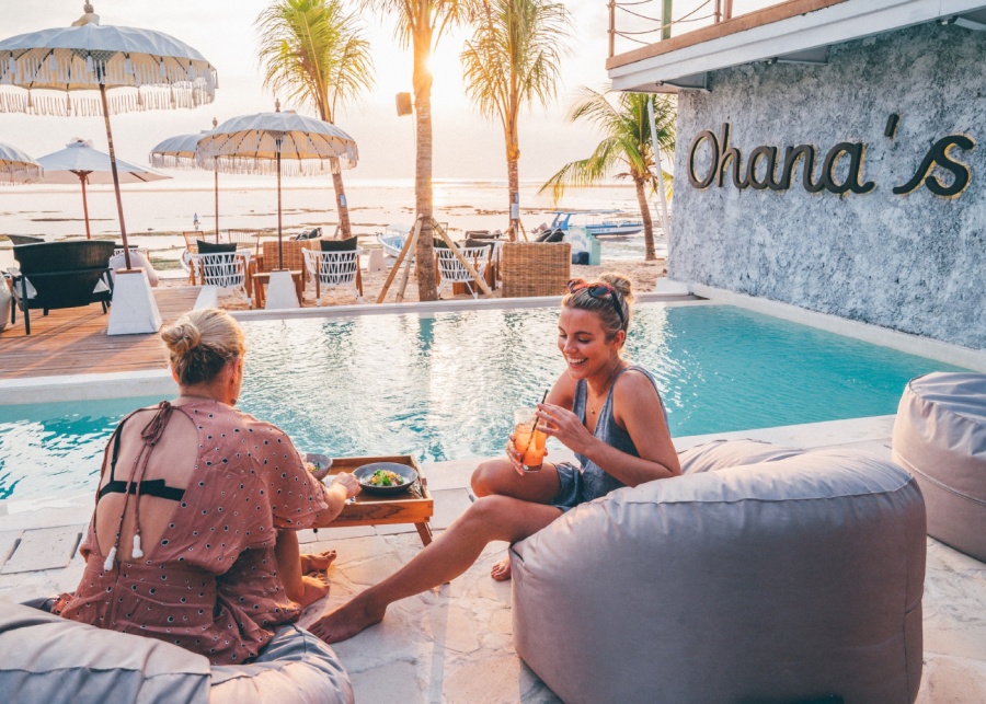 Ohana's Beach Club terbaik di Bali - pulau Nusa Lembongan