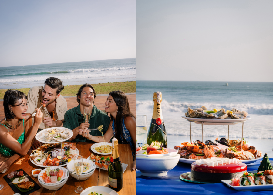 Christmas Day Brunch at W Bali Seminyak hotel in Bali, Indonesia