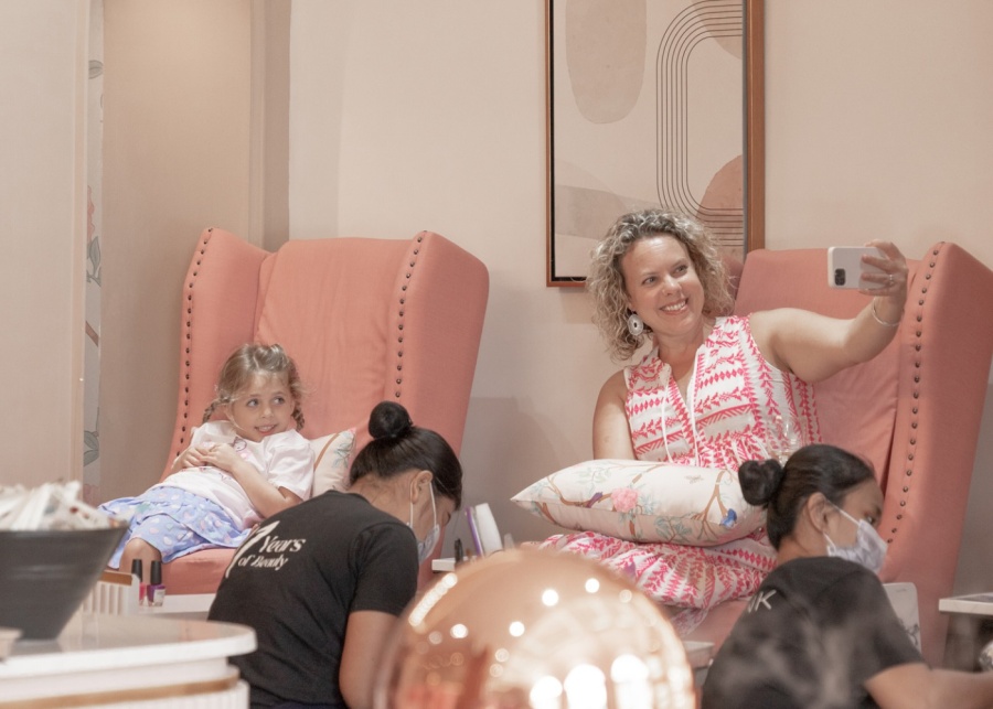 Manicure and pedicure with kids at K by Karima Spa in Canggu | one of the best things to do with kids in Bali Indonesia