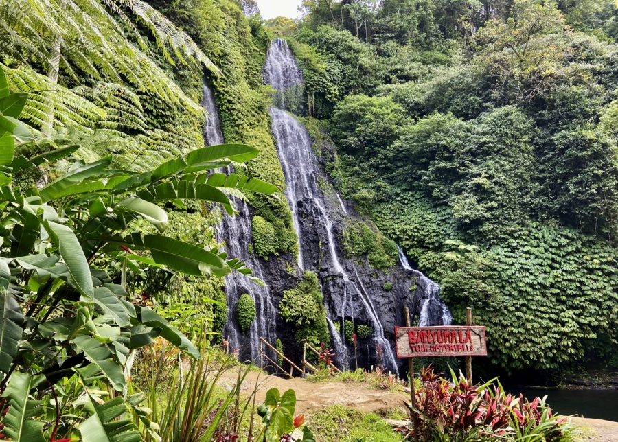 Air terjun Banyumala Twin Waterfalls in North Bali, Indonesia