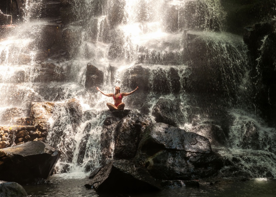 Air Terjun Kanto Lampo waterfall in Gianyar, near Ubud, Bali