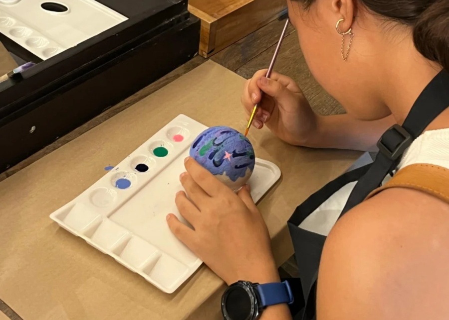 Bath bomb making at The Republic of Soap Experience in Seminyak - for families and kids in Bali, Indonesia