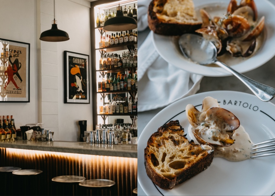 Food and interiors at Bartolo – a European style bistro restaurant in Uluwatu, Bali, Indonesia