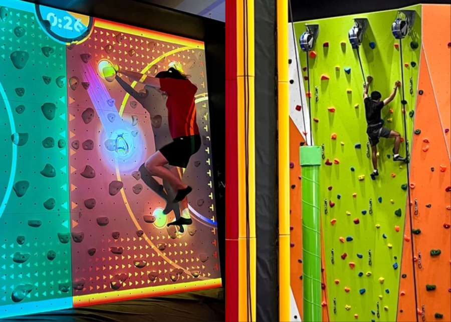 Clip 'n Climb indoor climbing gym in Sanur - best new attractions and things to do in Bali, Indonesia, for kids and adults