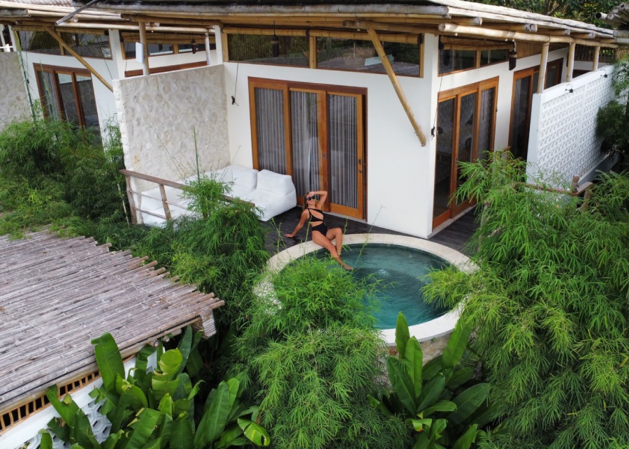 Secluded Private pool villa at Jellyfish Villas in Uluwatu, Bali, Indonesia