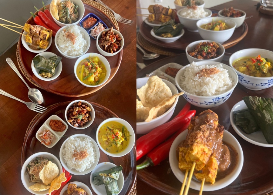 Nasi Campur at Art Cafe by Bumbu Bali - Indonesian restaurant in Nusa Dua Bali, Indonesia